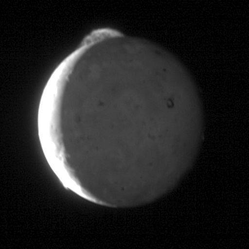 five-frame sequence of images from NASA's New Horizons mission captures the giant plume from Io's Tvashtar volcano.