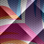 Colorful abstract shapes and shadows.