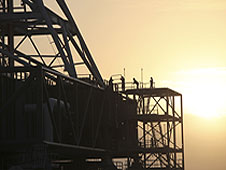 The mobile launcher on the move