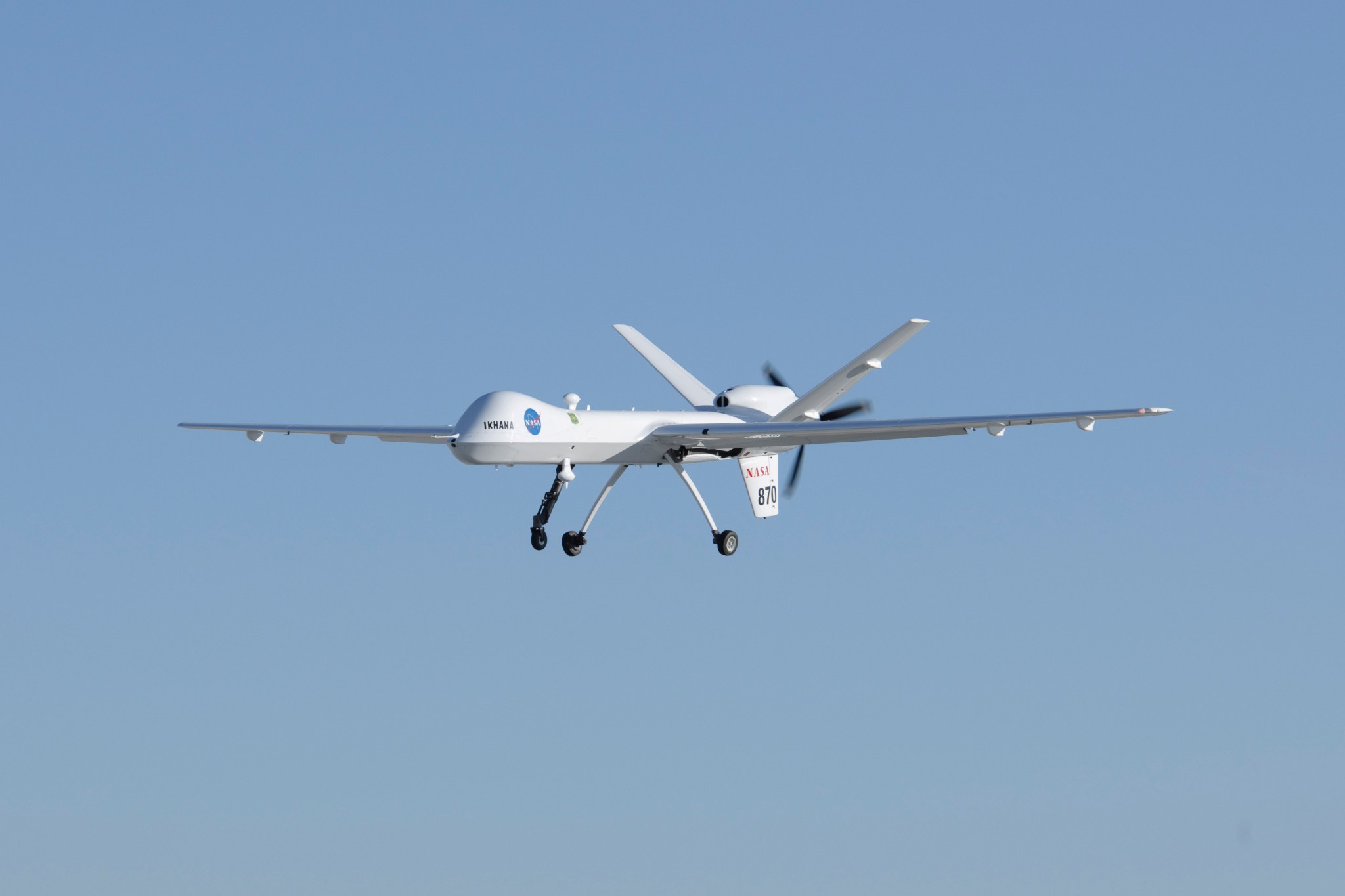 NASA unmanned aircraft in flight.