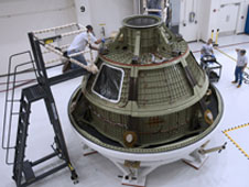 The Orion spacecraft test article