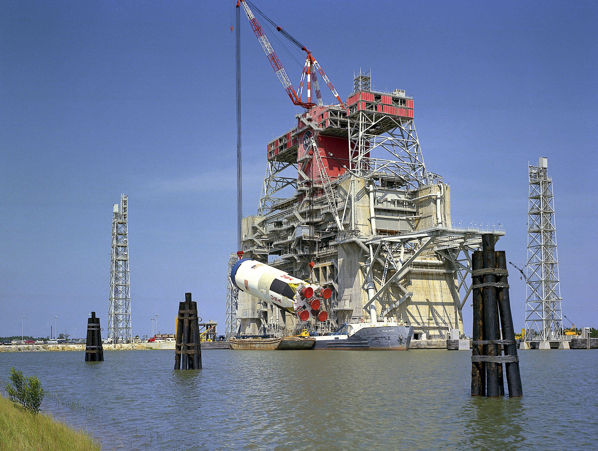 Apollo-Era Test Stand Being Prepared for SLS Core Stage Testing - NASA