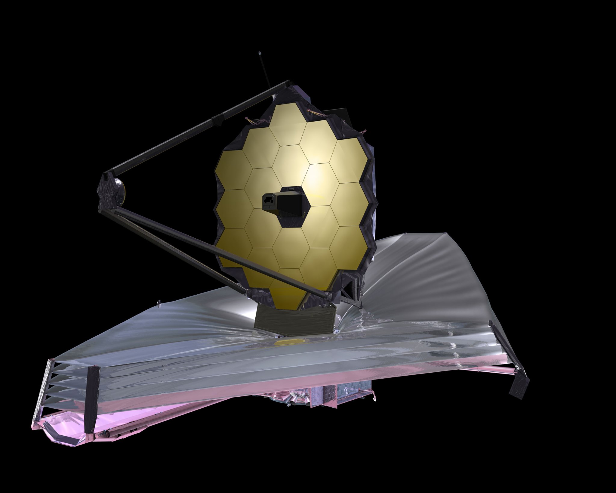 Artist concept of the he James Webb Space Telescope