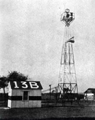 A standard light beacon that replaced bonfires in the early air navigation system.