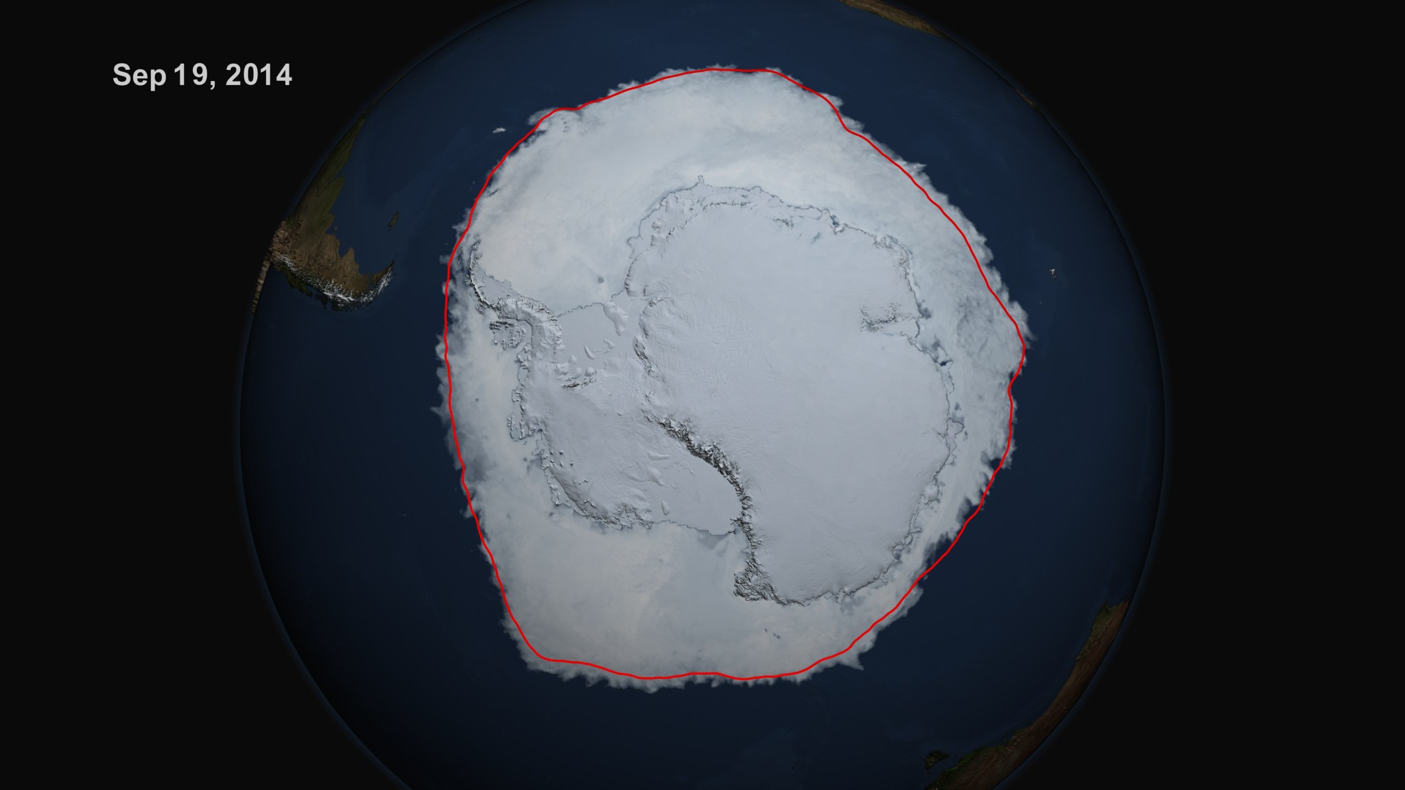 Image of antarctic sea ice