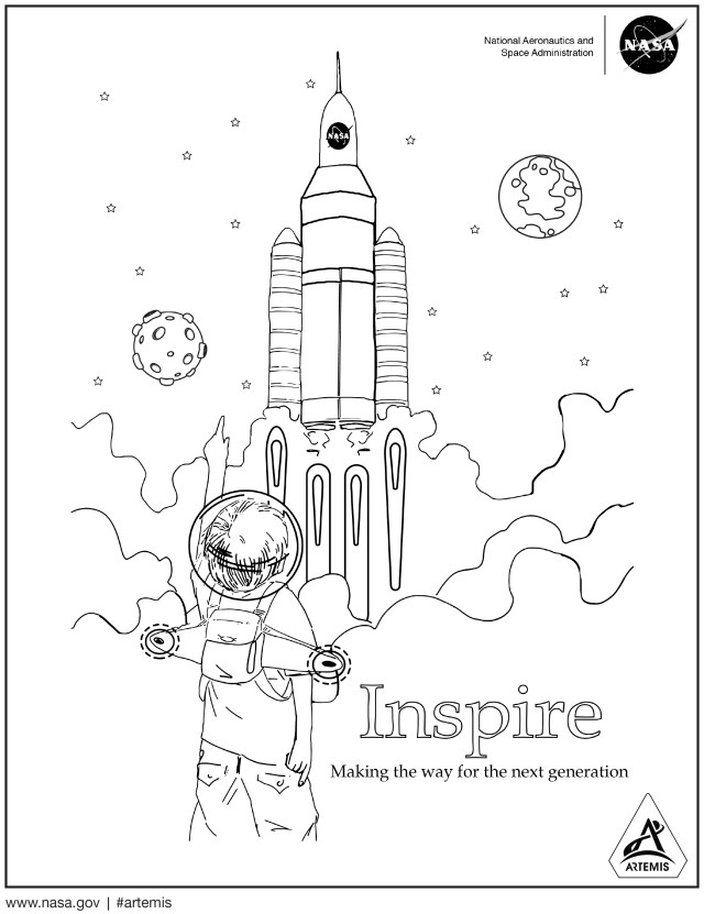 INSPIRE coloring sheet