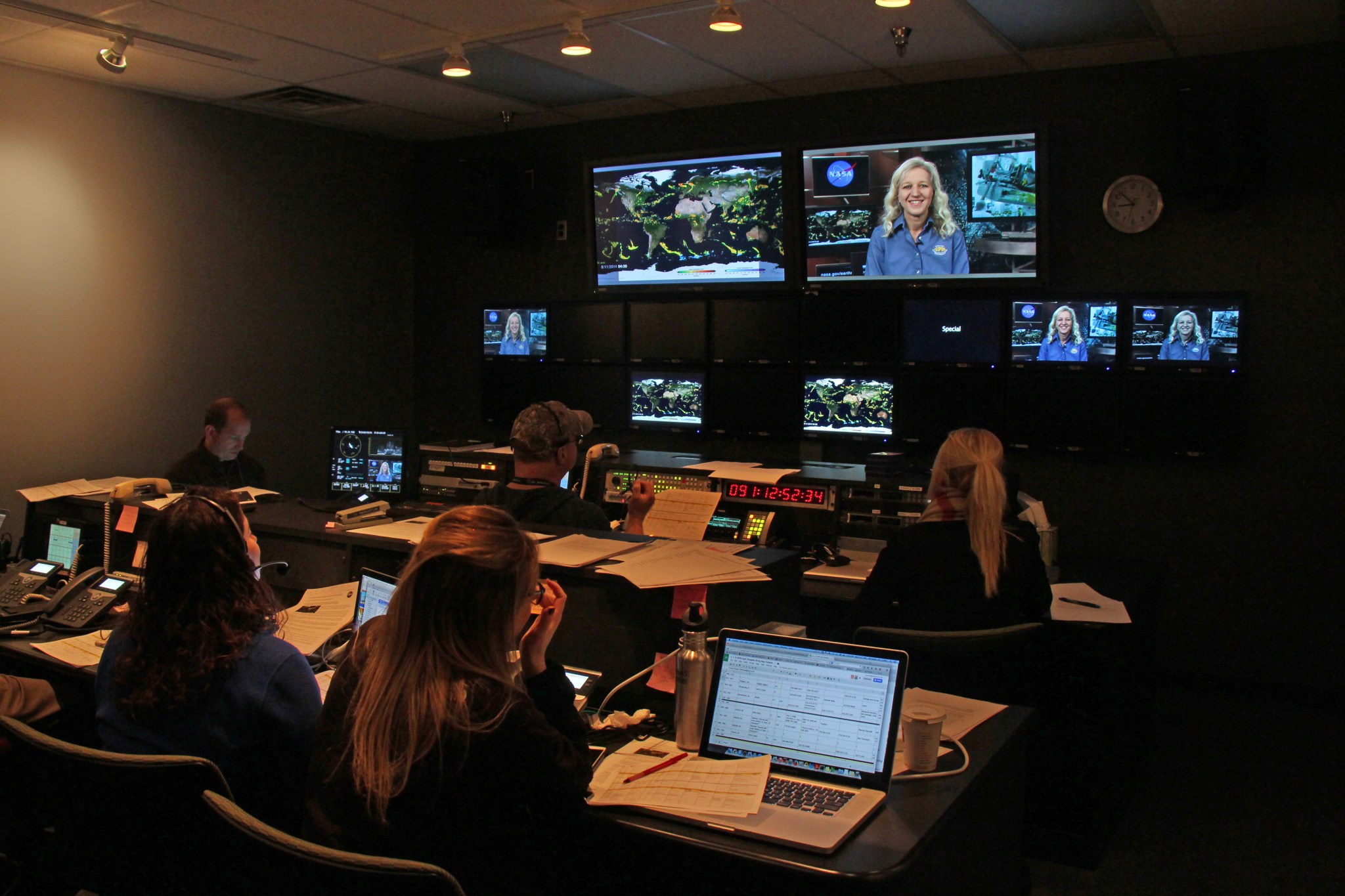 NASA Goddard TV Studio Control Room