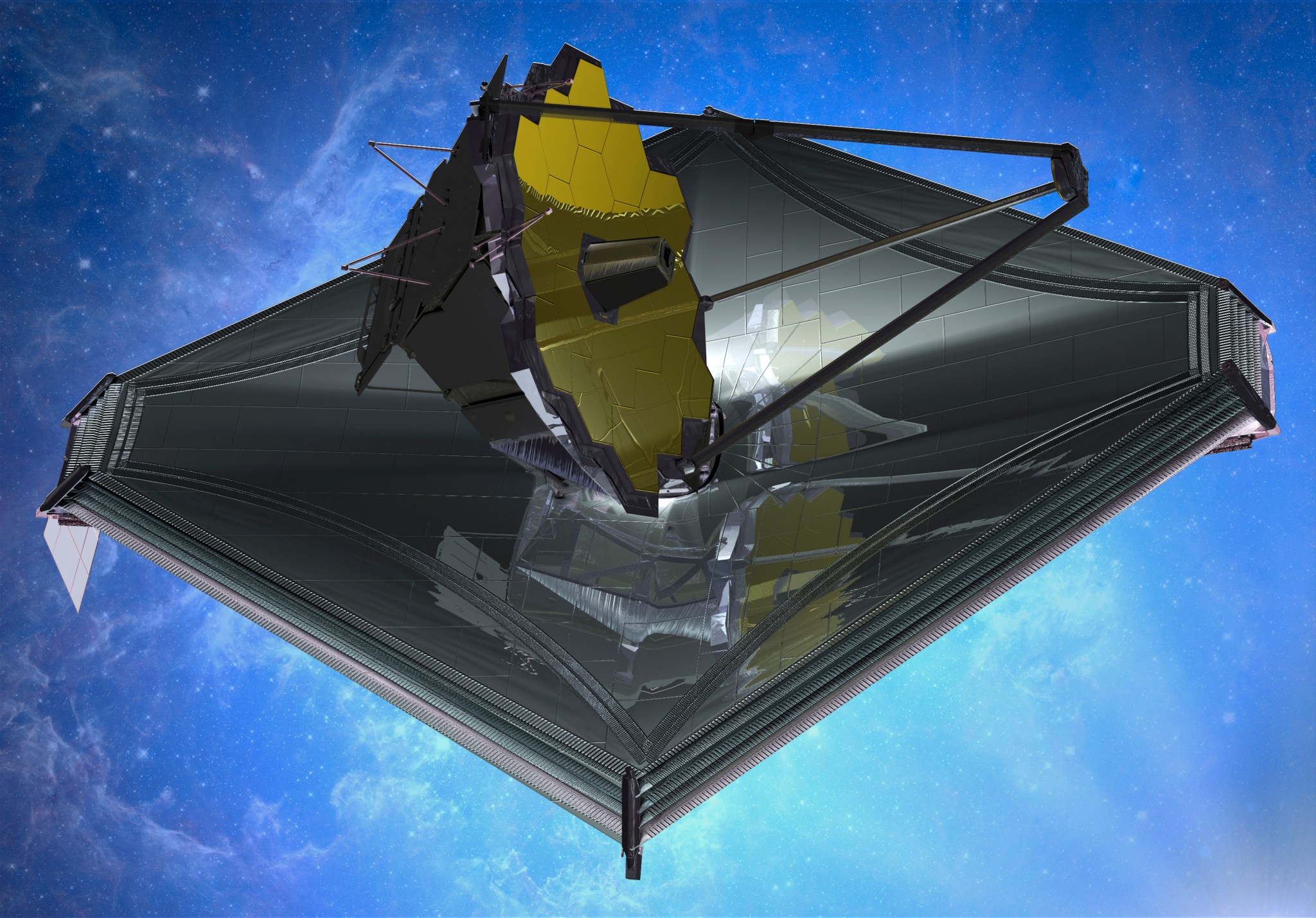 artist concept of JWST