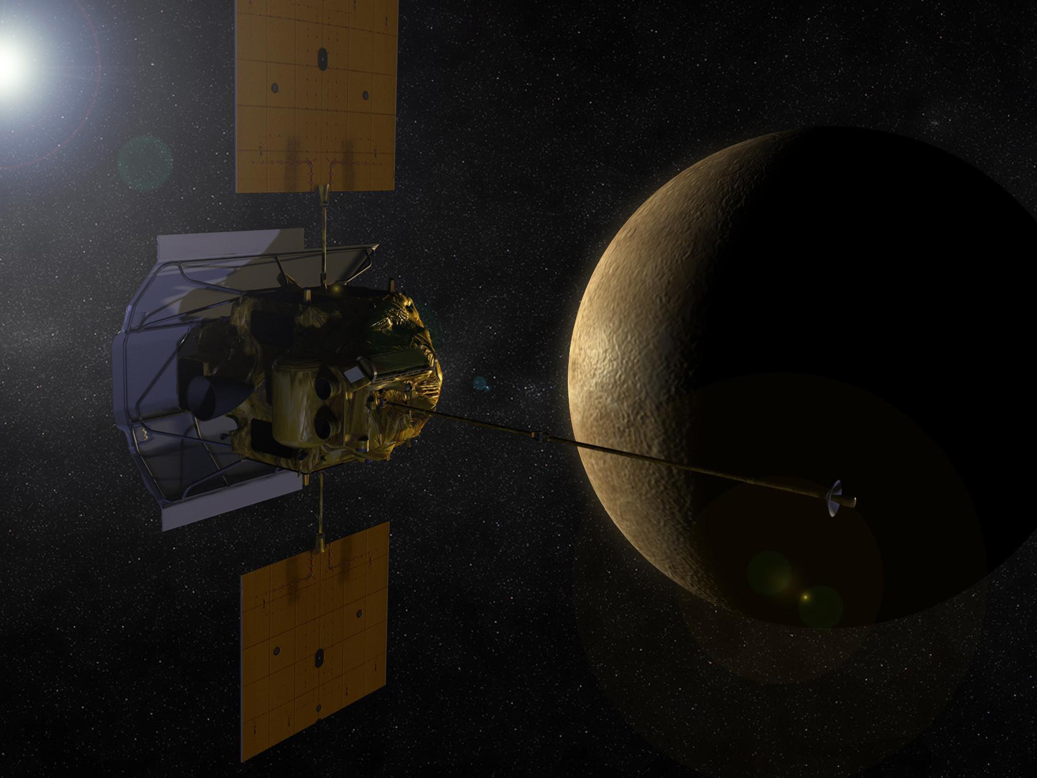 Artist concept of Messenger spacecraft