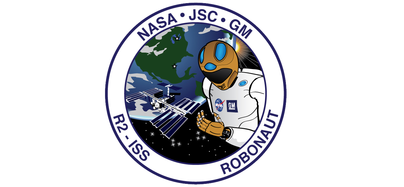 Mission patch for Robonaut JSC and GM on the ISS