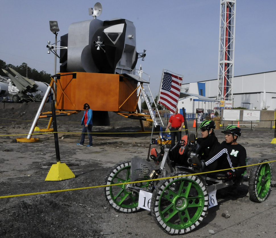 Student teams prepare for the 2015 NASA Human Exploration Rover Challenge in Huntsville, Alabama.