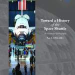 Cover design for Toward a History of the Space Shuttle (SP-4549)
