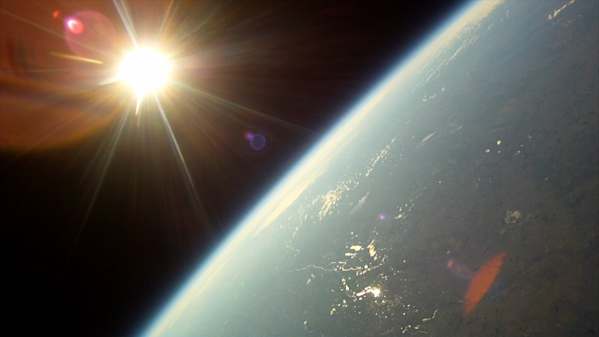 View from a super pressure balloon at float.