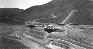 Aerial view of the Apollo Service Module Test Area began in 1963.