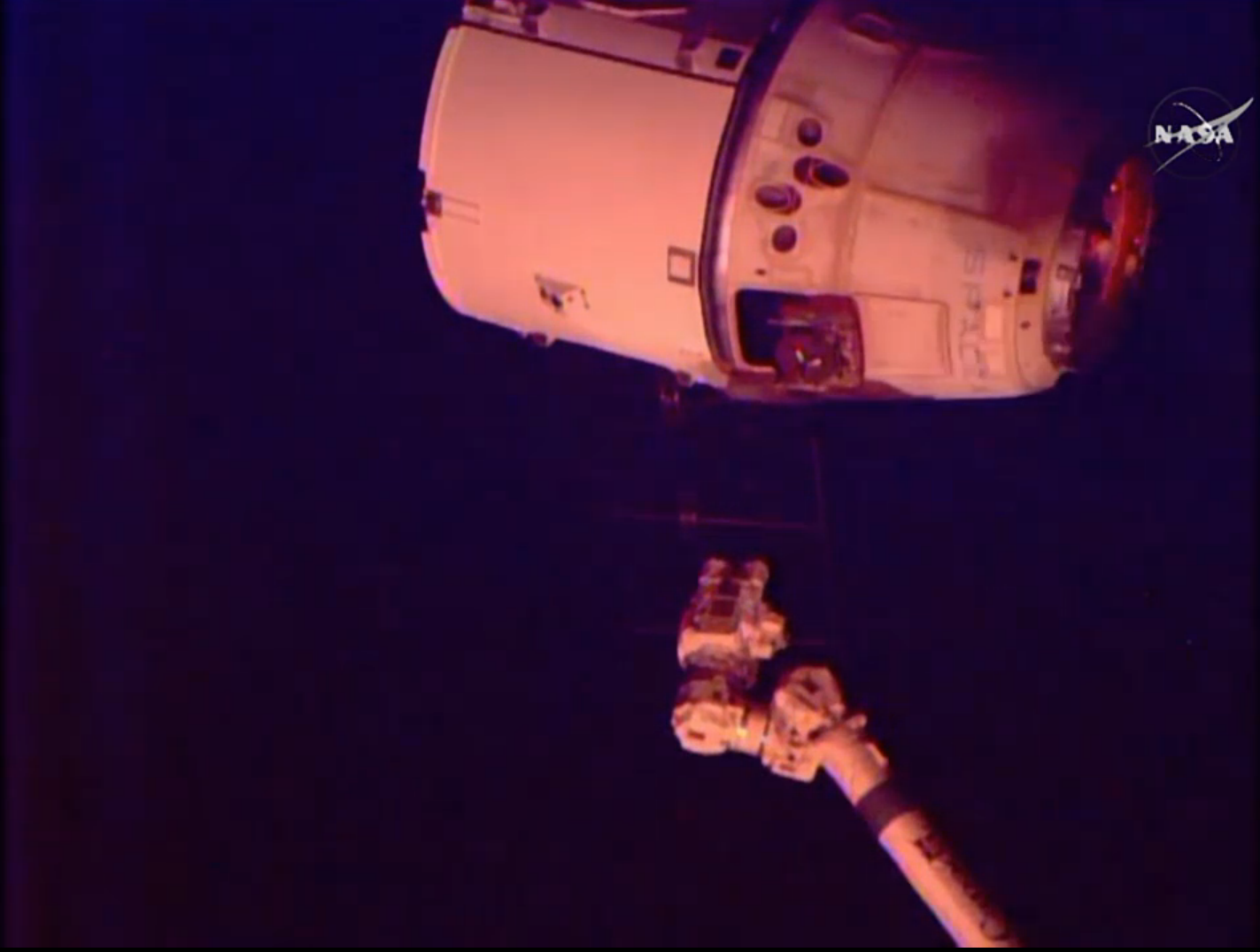 SpaceX Dragon cargo spacecraft was released from the International Space Station's robotic arm at 7:04 a.m. EDT