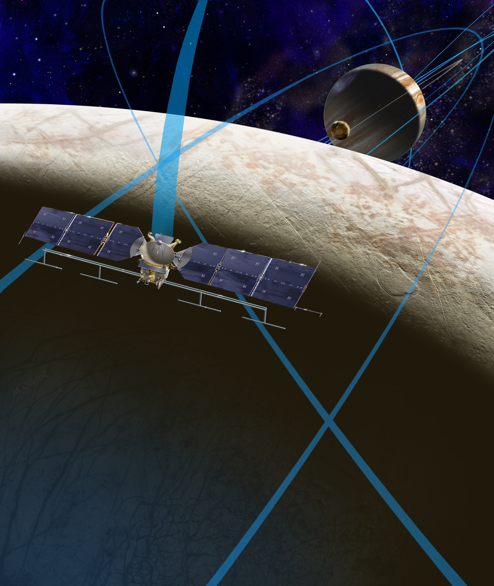 Artist's rendering of possible Europa mission spacecraft