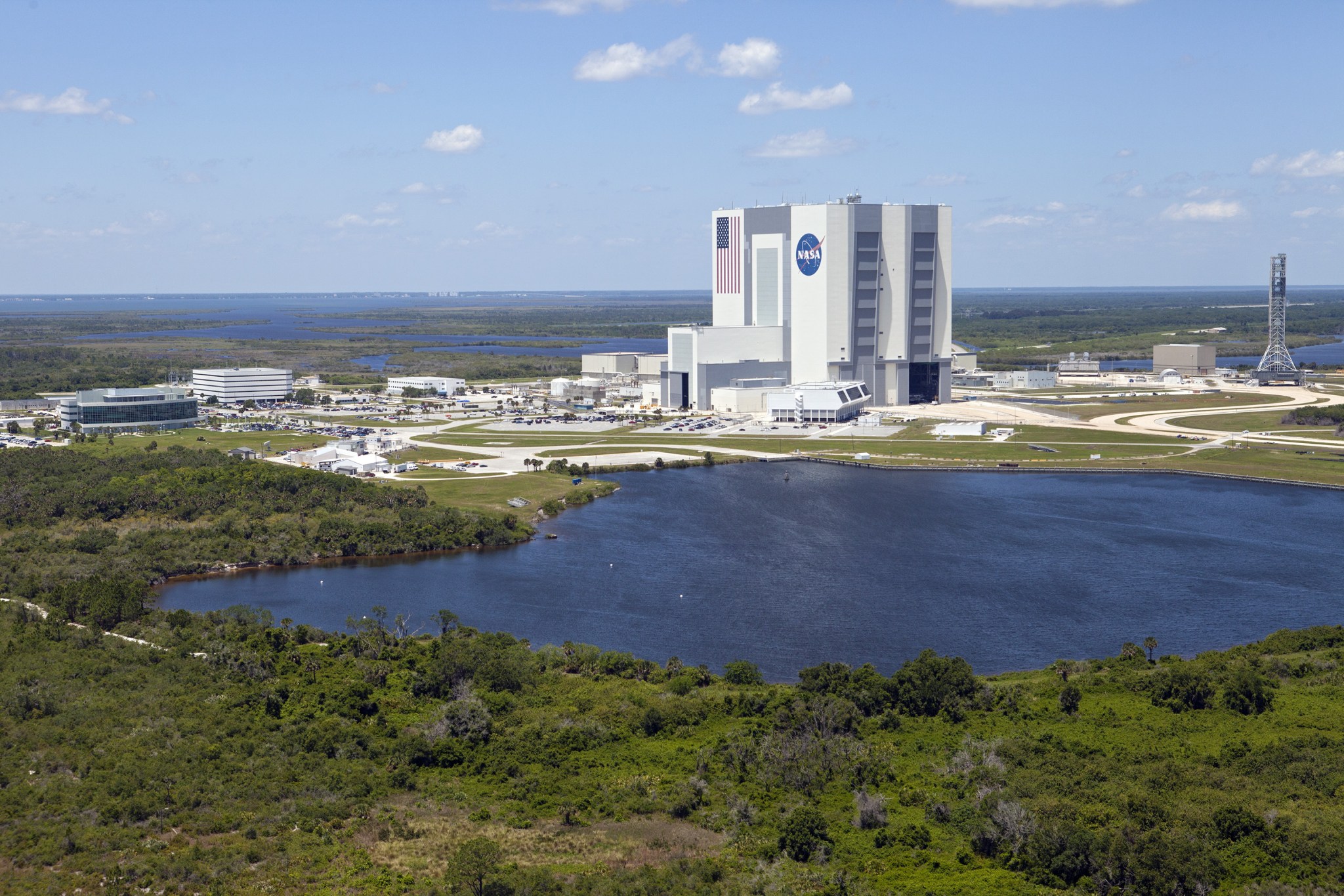 Aerial view of Launch Complex 39