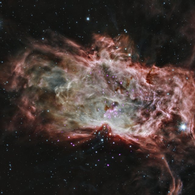 Composite image of the Flame Nebula.