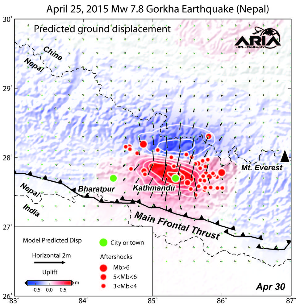 Preliminary data for Nepal earthquake