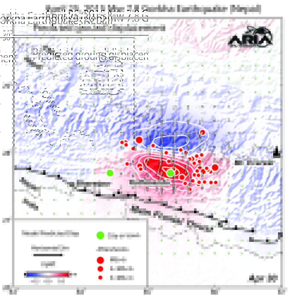 NASA/Caltech Team Images Nepal Quake Fault Rupture, Surface Movements