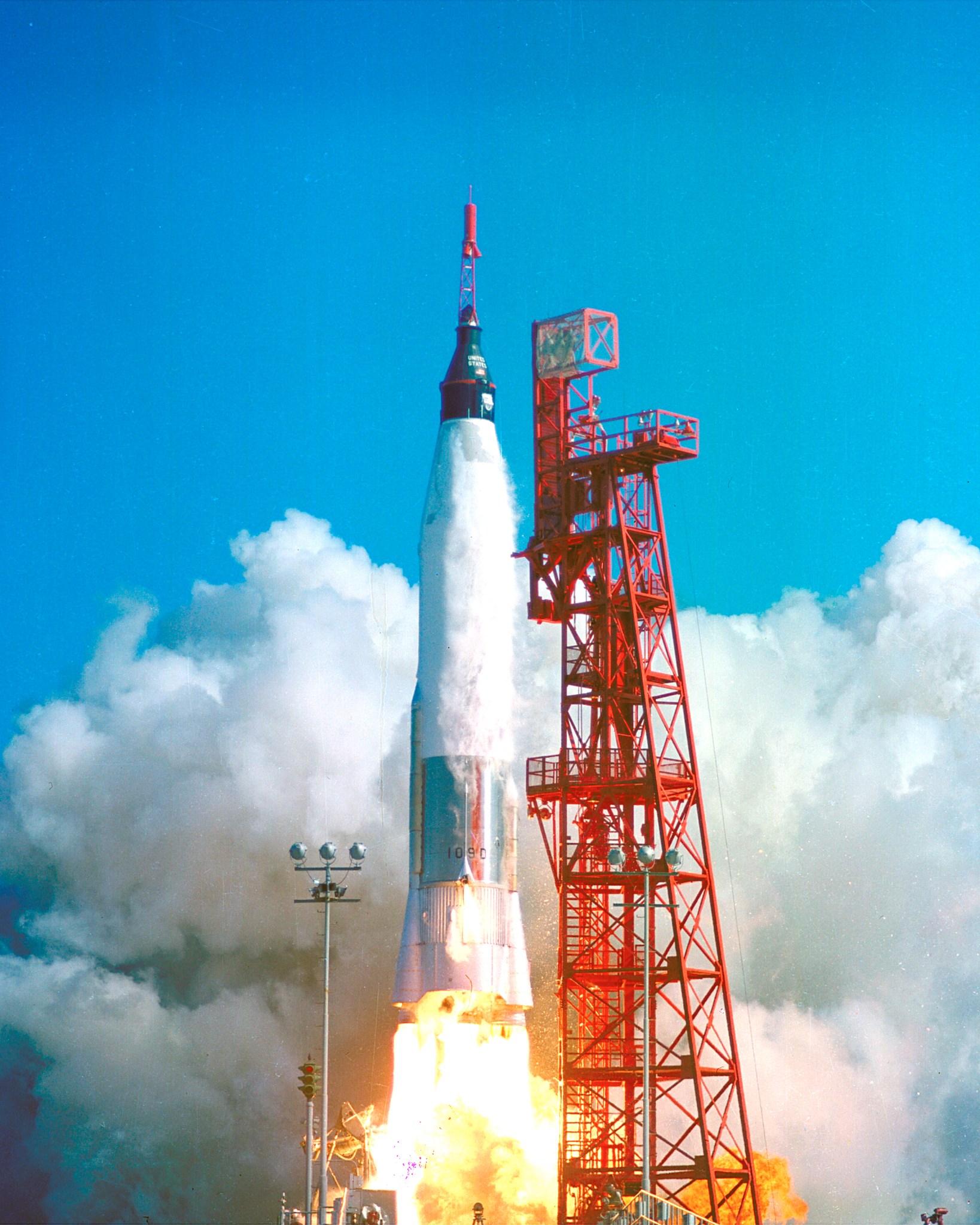 Mercury-Redstone rocket launching 