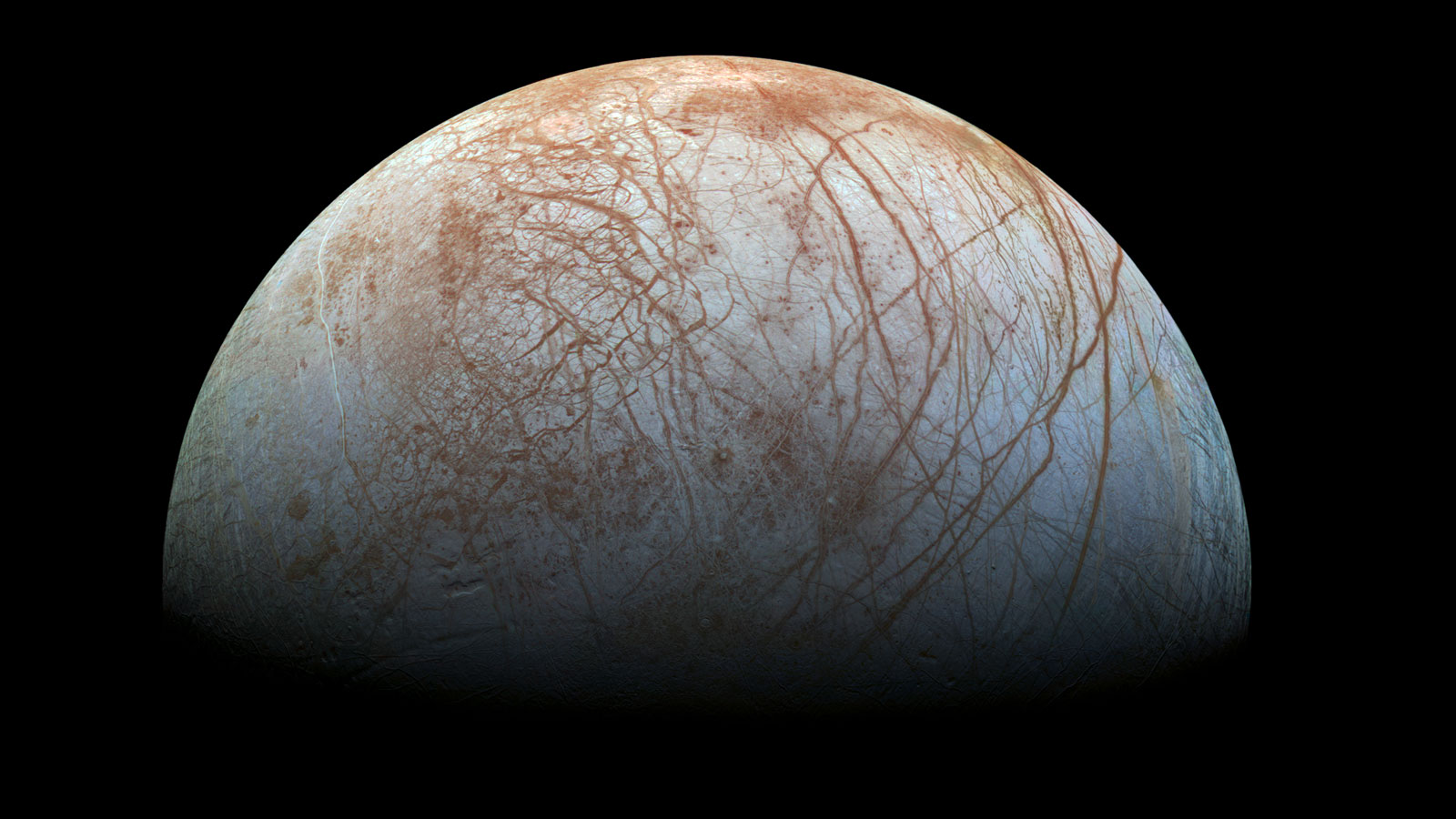 Surface of Jupiter’s icy moon Europa