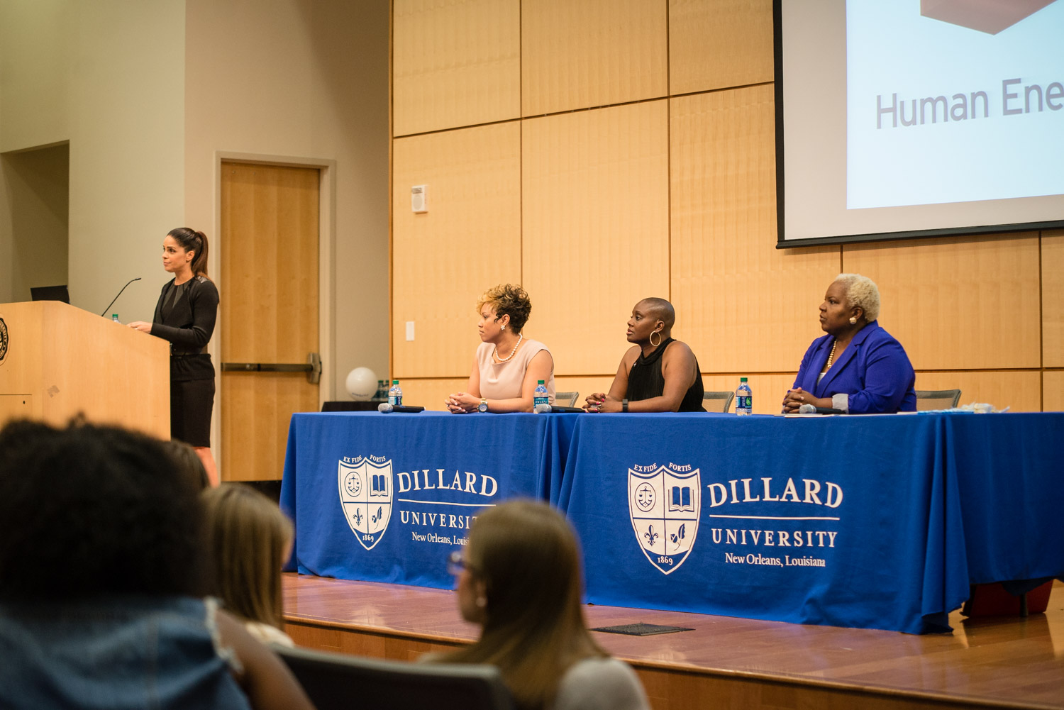 From left, moderator Soledad O'Brien, Tashika Charles, Renee Horton, and Virginia Cook Tickles.