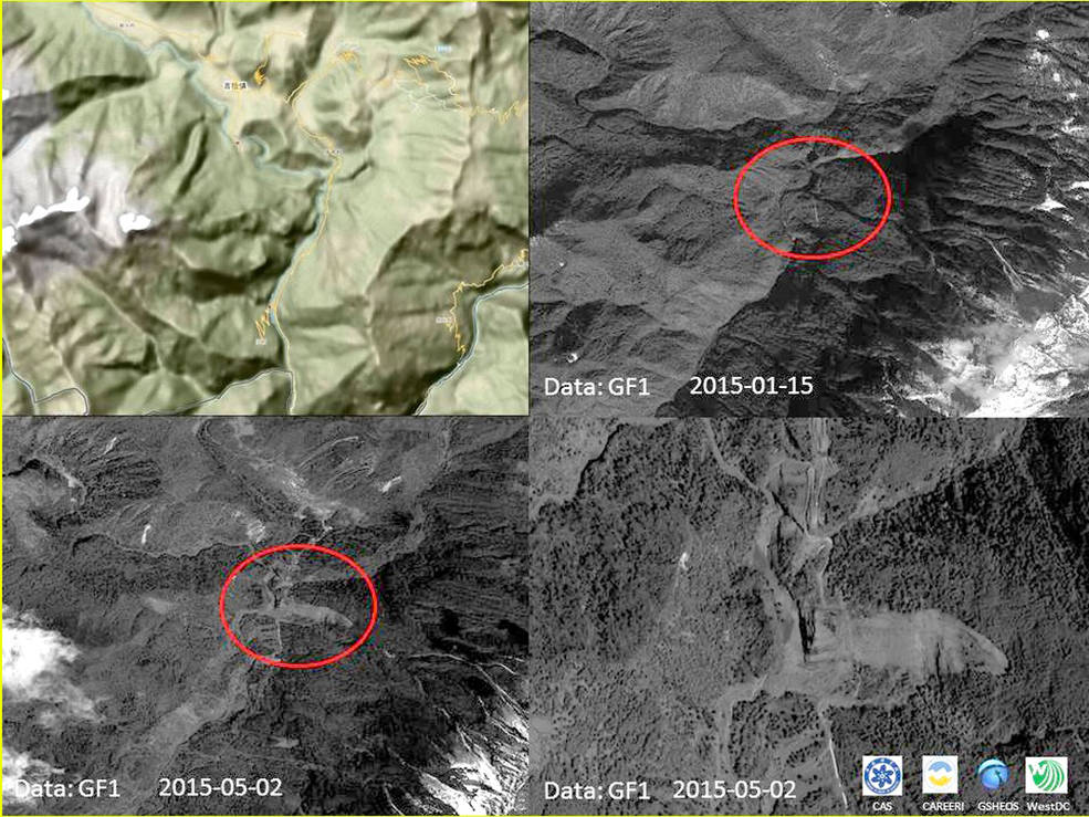 Gorkha Quake-Induced Chongsecun Landslide and Lake (Tibet)