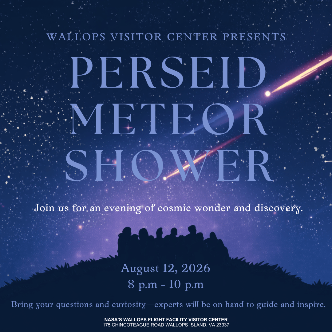 A flyer created to promote the WFF VC Perseid Meteor Shower event