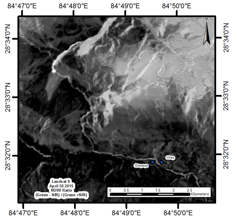 Landsat Shows New Hazards Arising in Manaslu/Langtang Region of Nepal