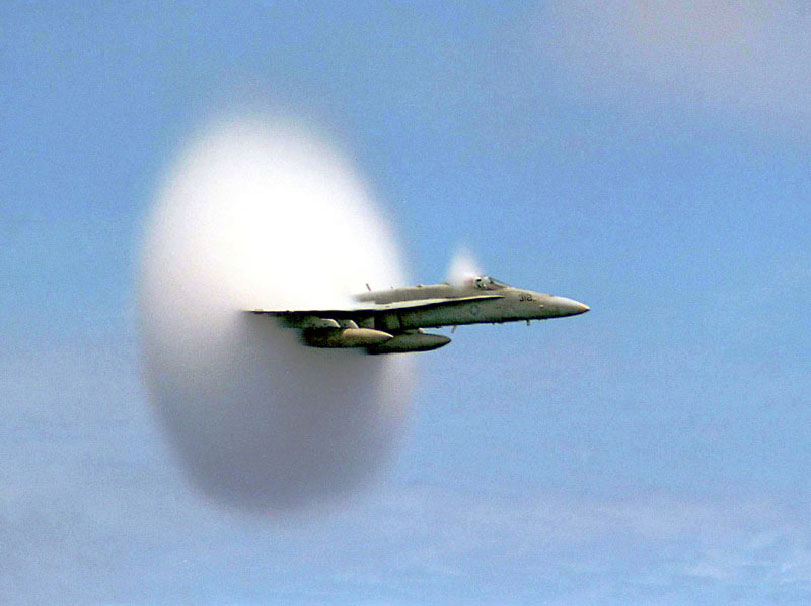 Photo of supersonic boom