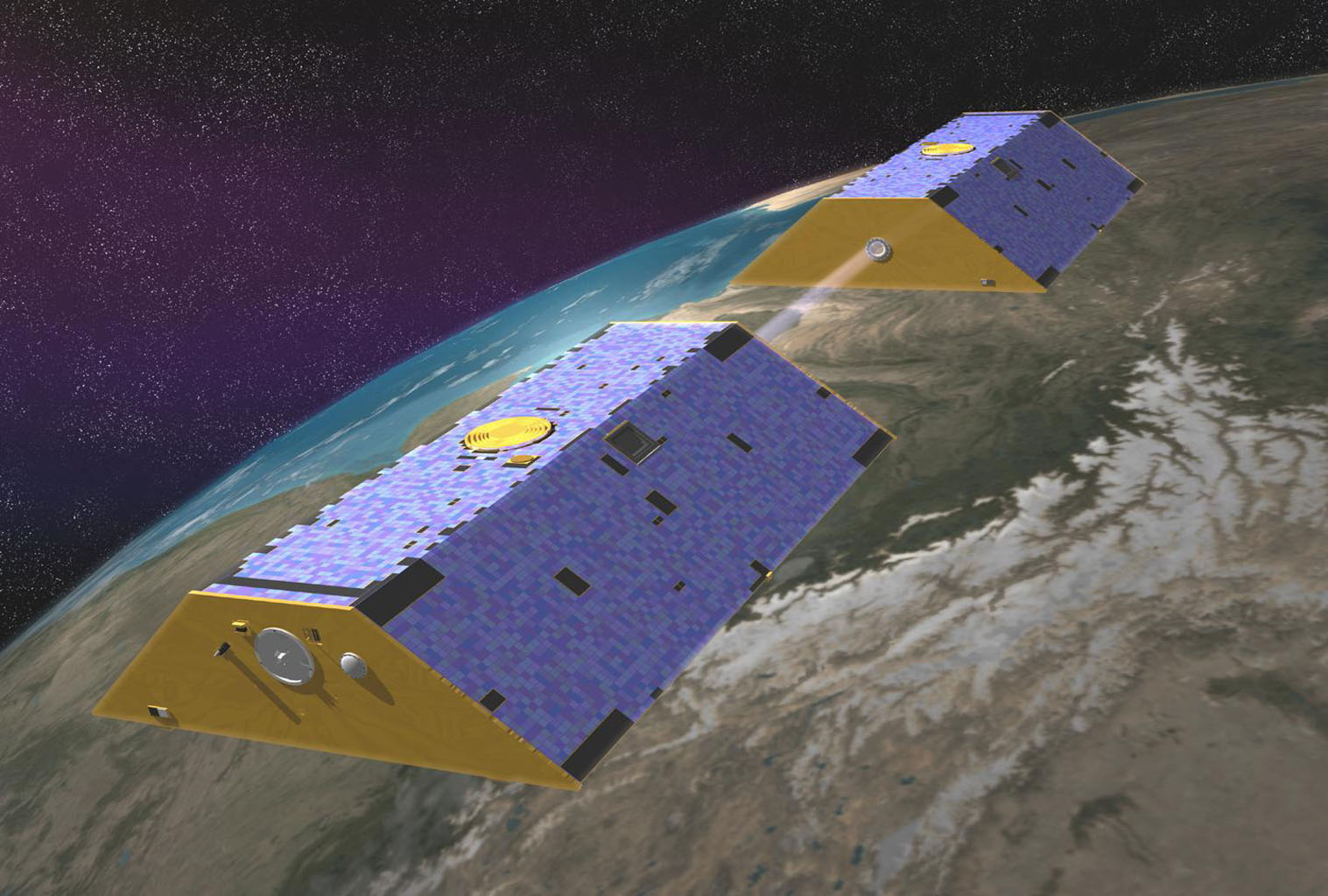 Gravity Recovery and Climate Experiment (GRACE) satellites.