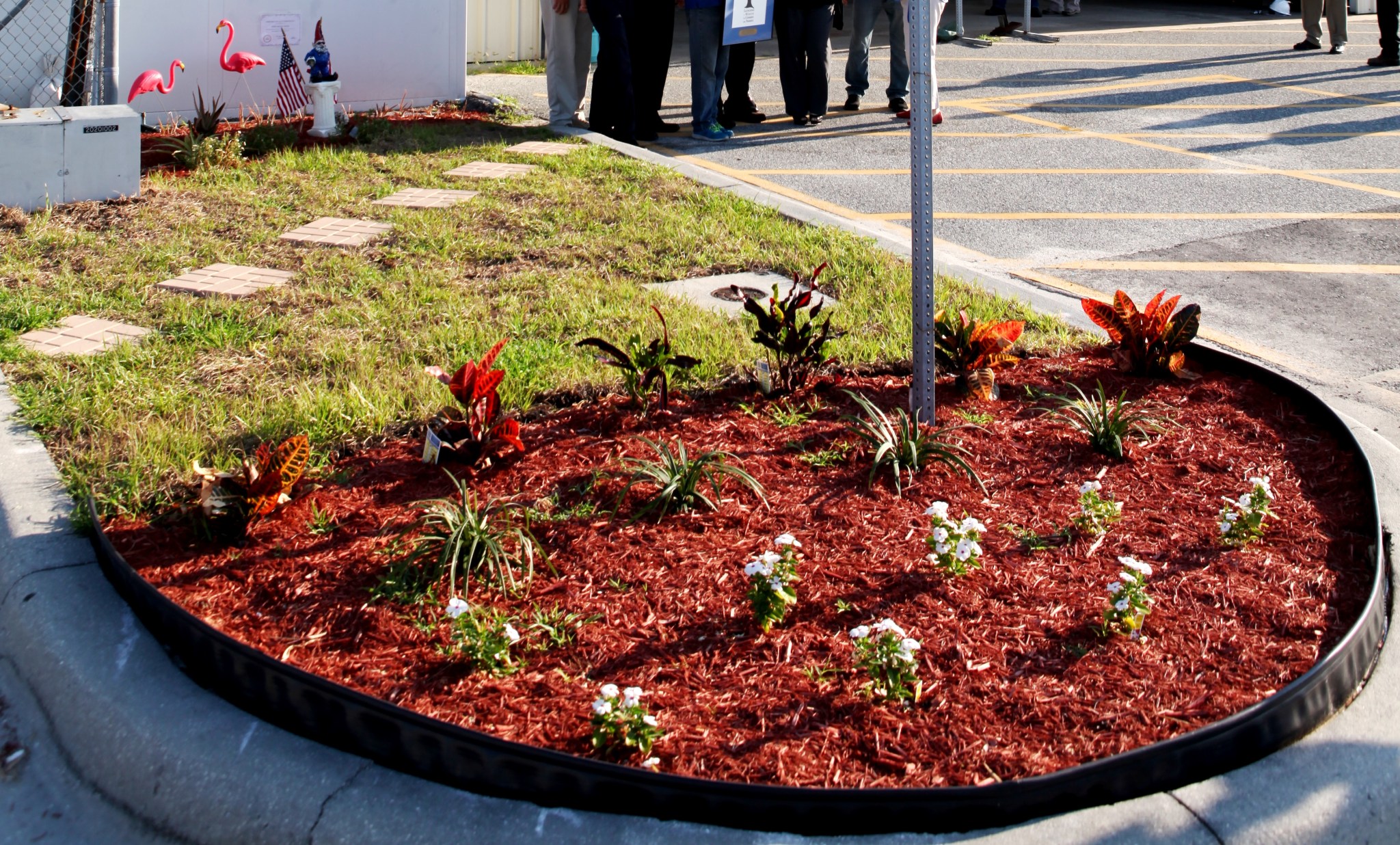 Garden at the Vehicle Assembly Building gate