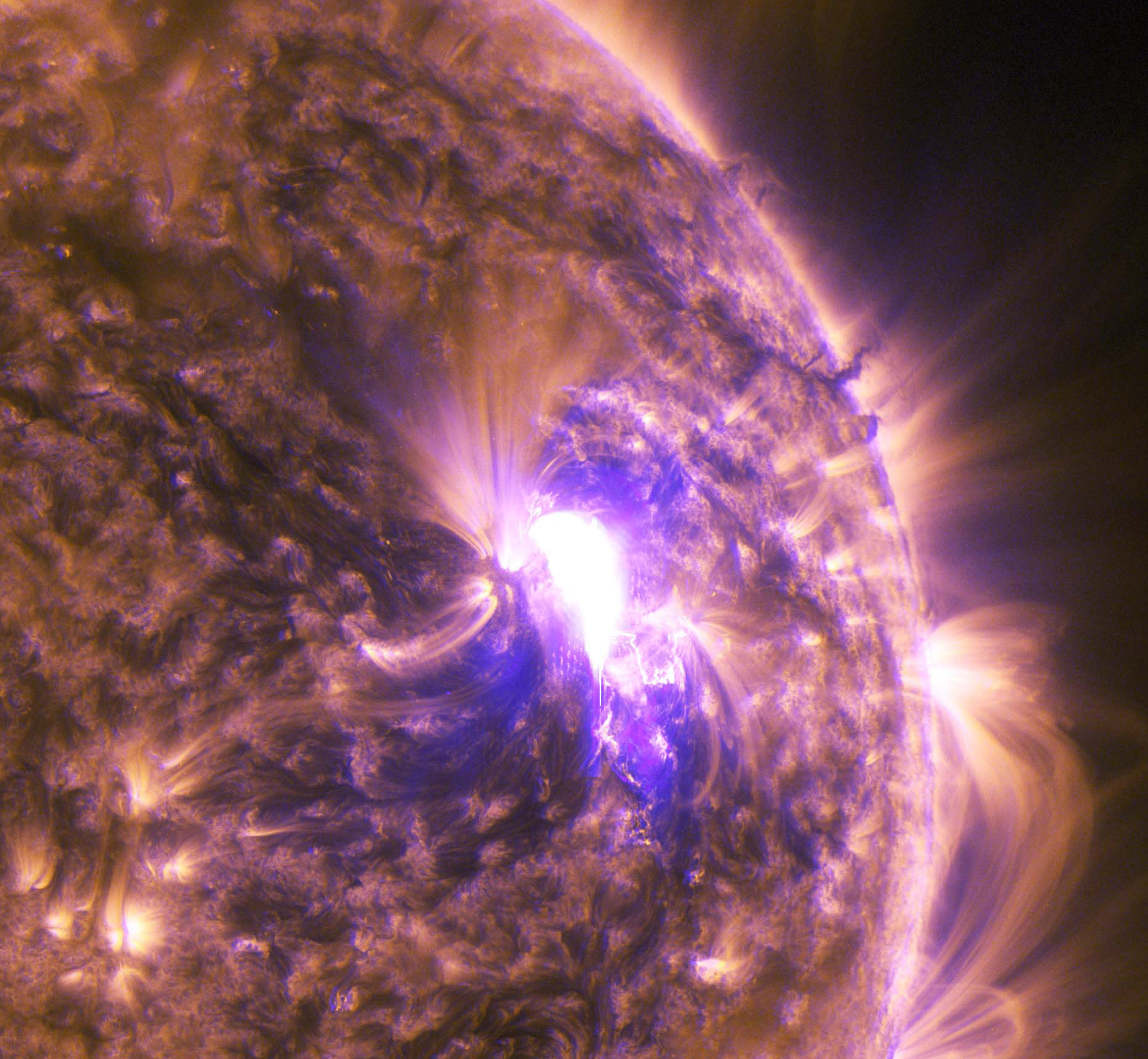 SDO captured this image of an M7.9-class solar flare on June 25, 2015.