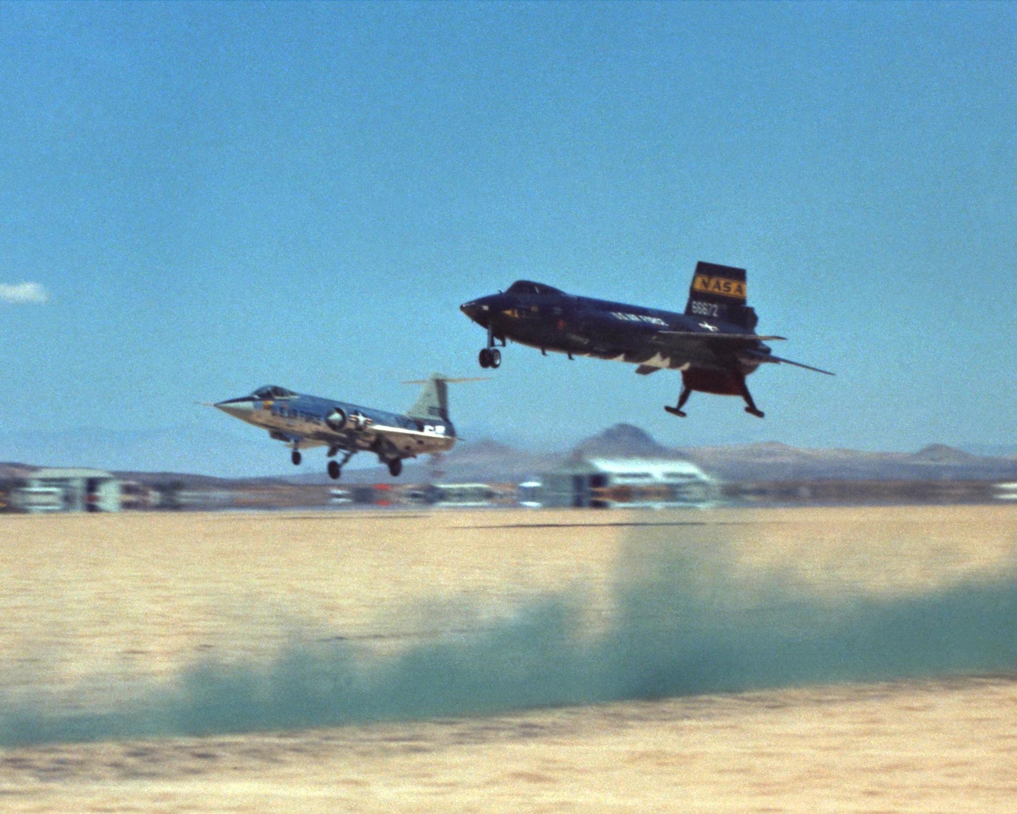X-15 #3 with F-104A Starfighter Chase Plane