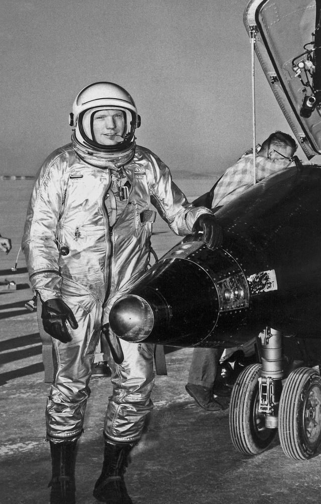 <strong>April 20, 1962:</strong> Armstrong completed longest flight in X-15 (12 minutes, 28 seconds); it was an accident. Armstrong was actively engaged in piloting and engineering aspects of the X-15 program from its inception.
