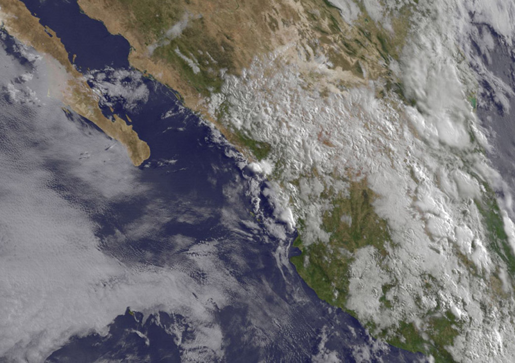 GOES-West image of Carlos