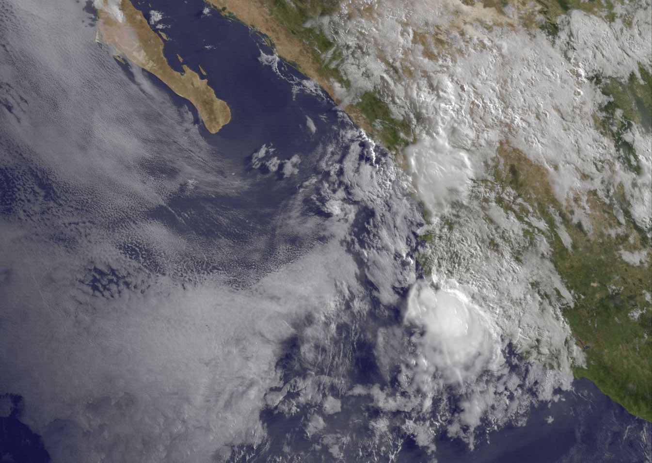 GOES-West image of Carlos