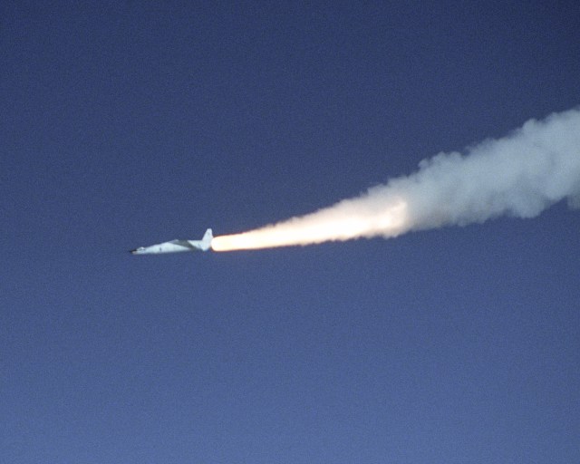 The X-43A launches from a modified Pegasus booster rocket