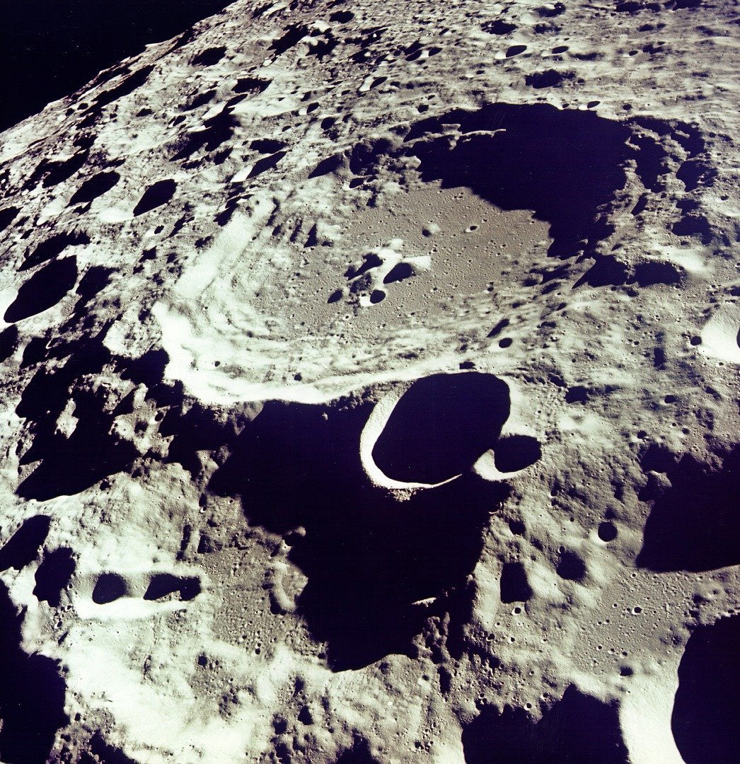 A crater on Earth's moon