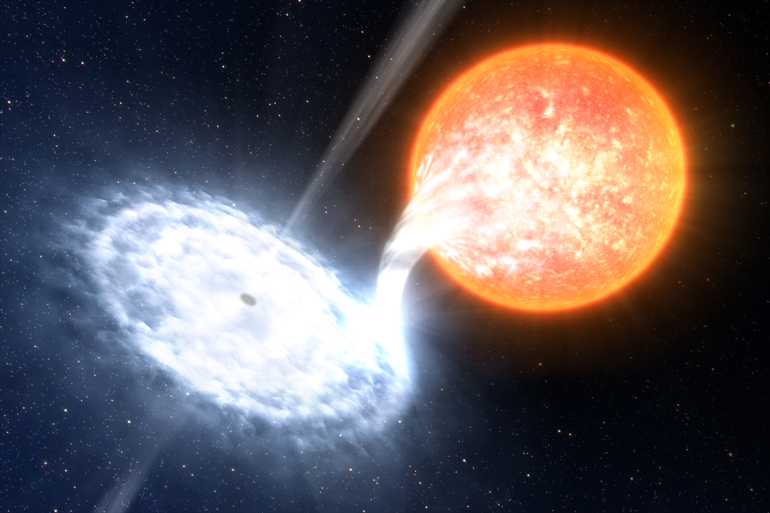 binary star system GX 339-4 artist concept