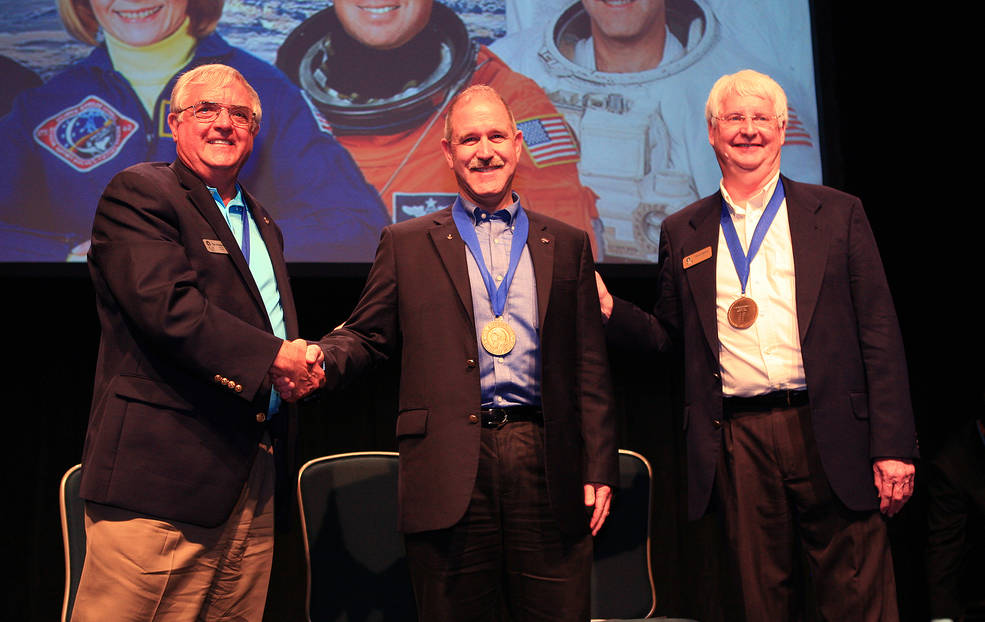 NASA's John Grunsfeld is inducted into the U.S. Astronaut Hall of Fame