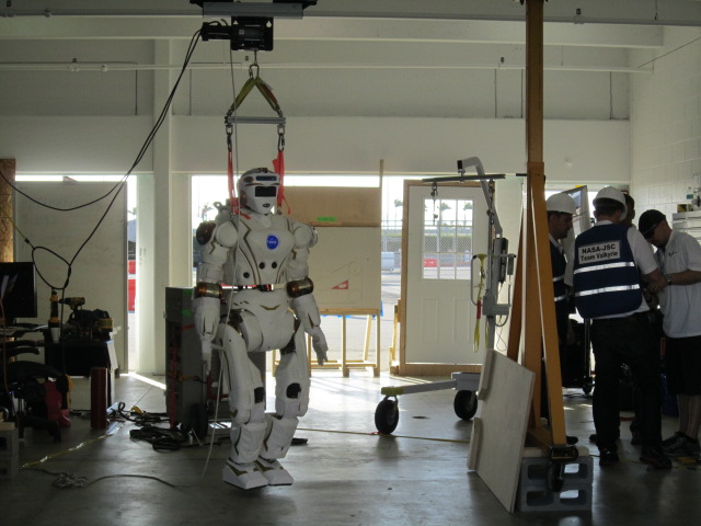 Valkyrie Robot in garage.