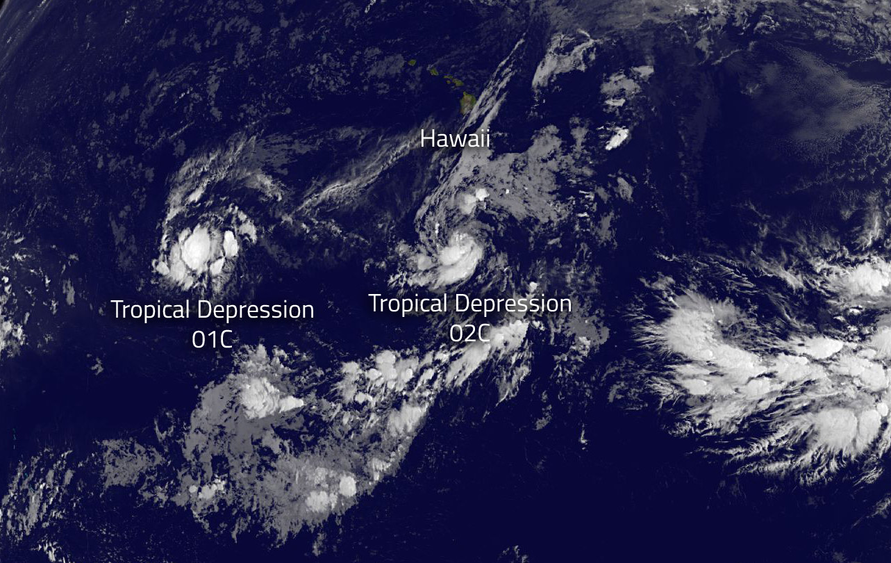 01C and 02C in the Central Pacific