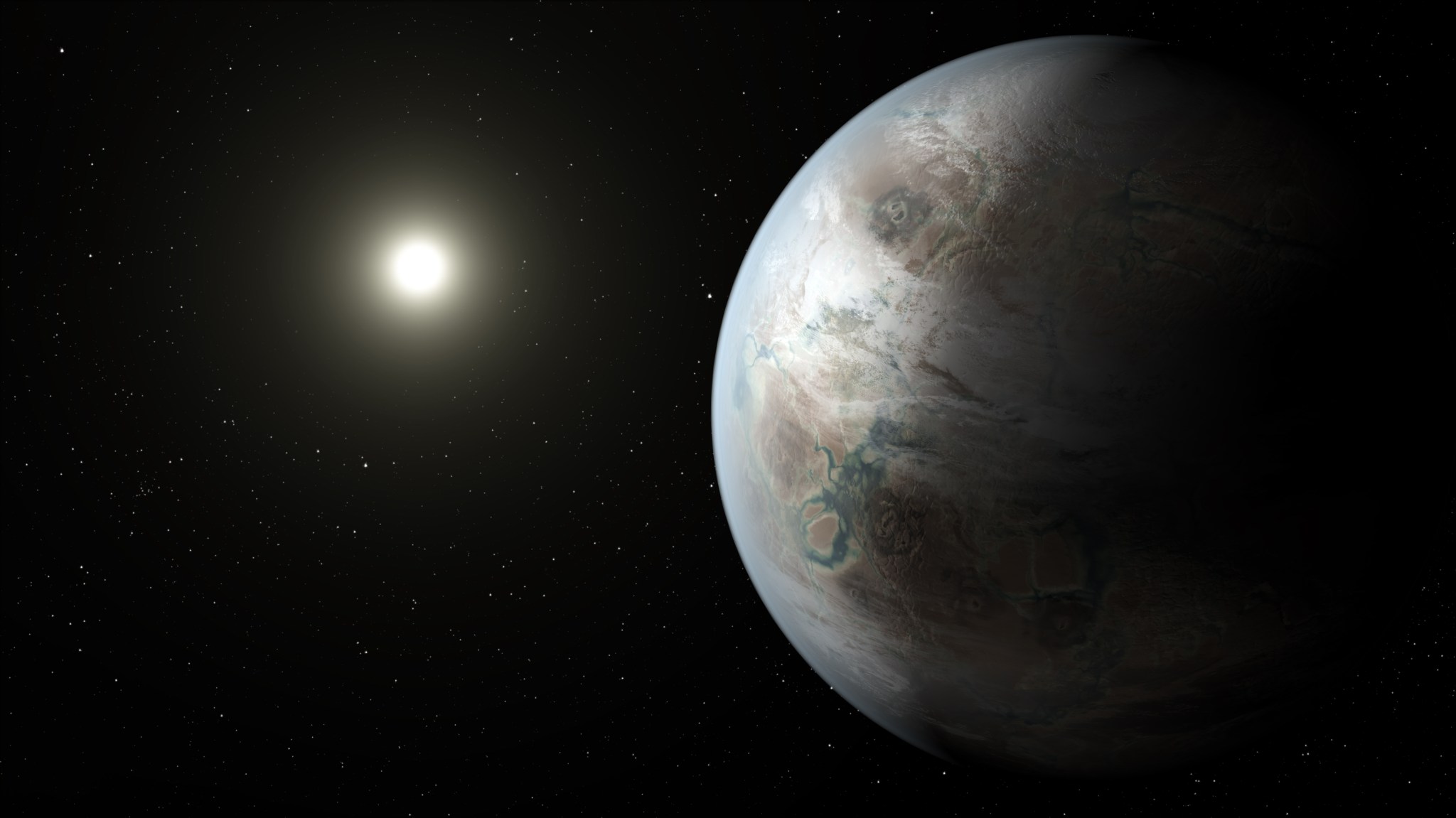 Kepler-452 in space