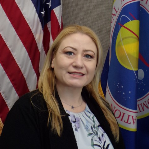 A headshot of Crystal Jones, manager of the Commercial Crew Program's Ground and Mission Operations Office.