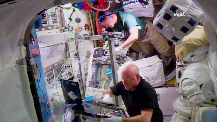 Astronauts Scott Kelly and Kjell Lindgren
