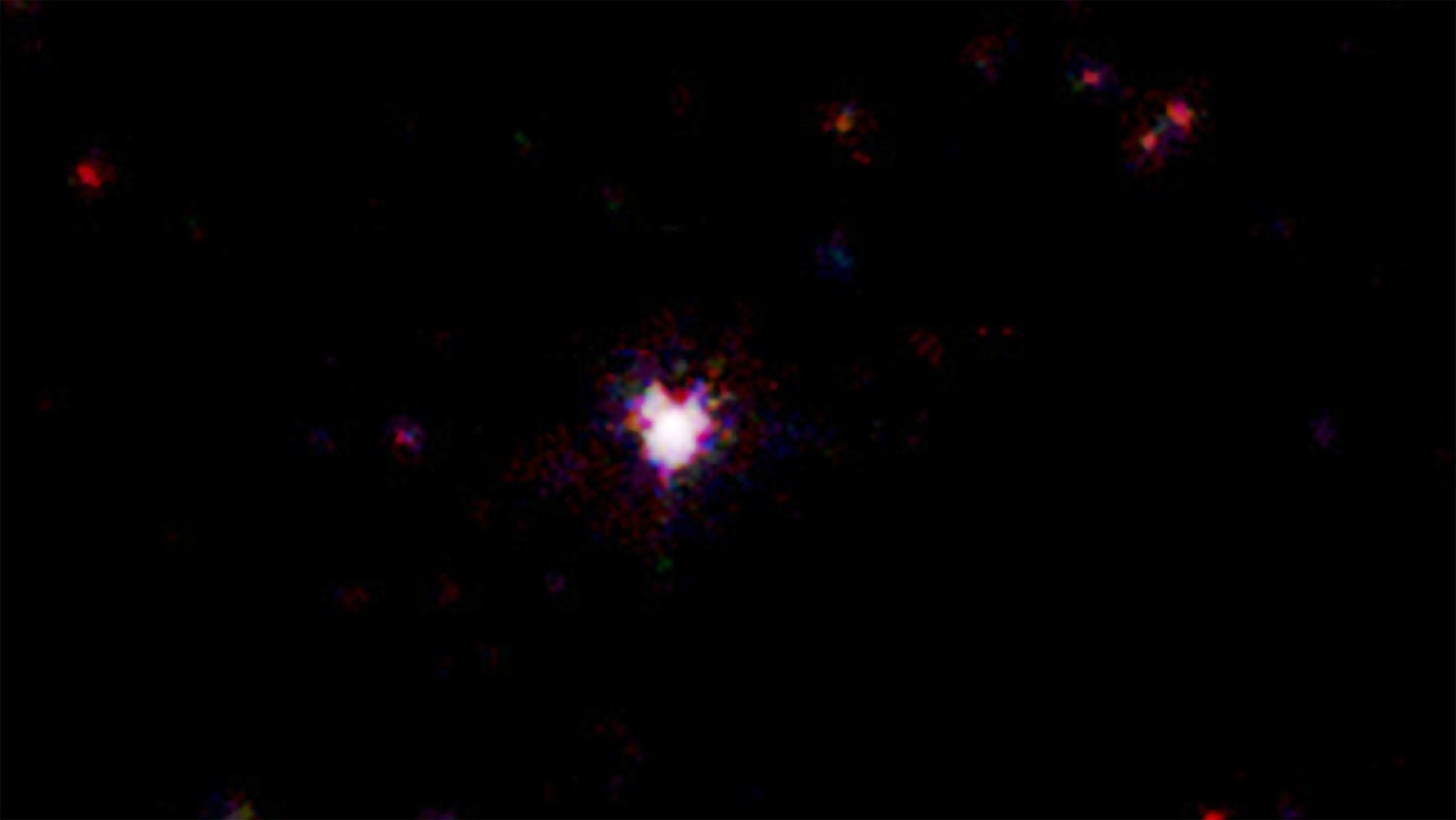 false-color image of GRB 111209A from Swift satellite