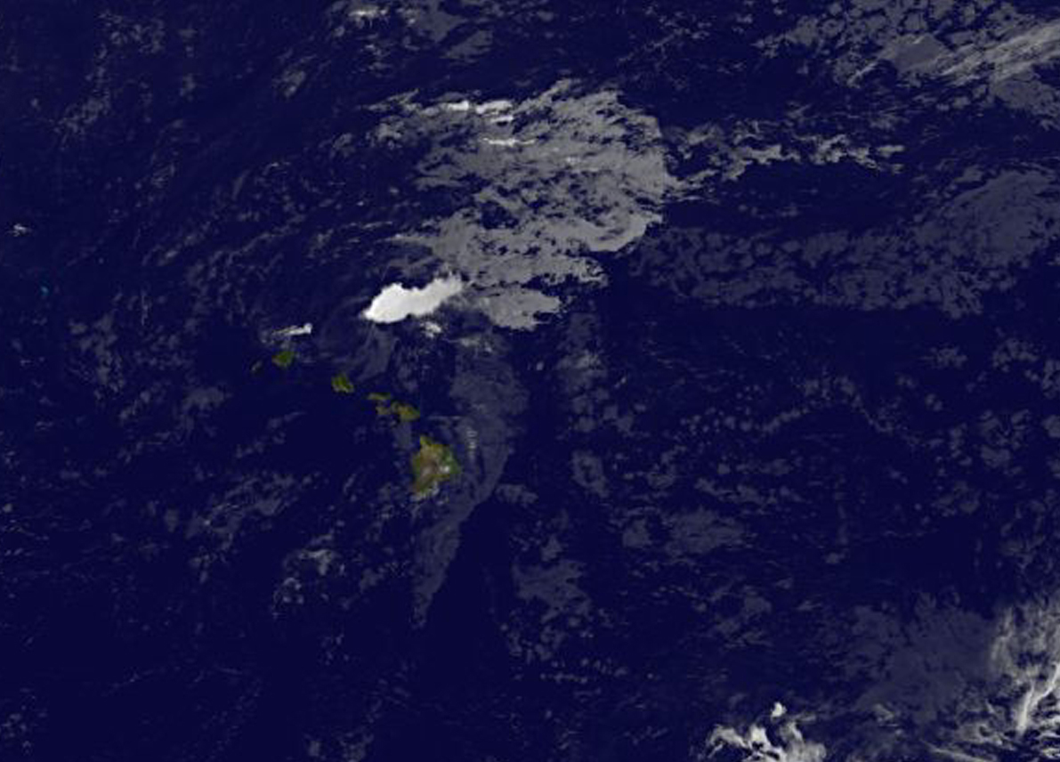 Tropical Depression Guillermo on Aug. 7, 2015, at 8 a.m. EDT