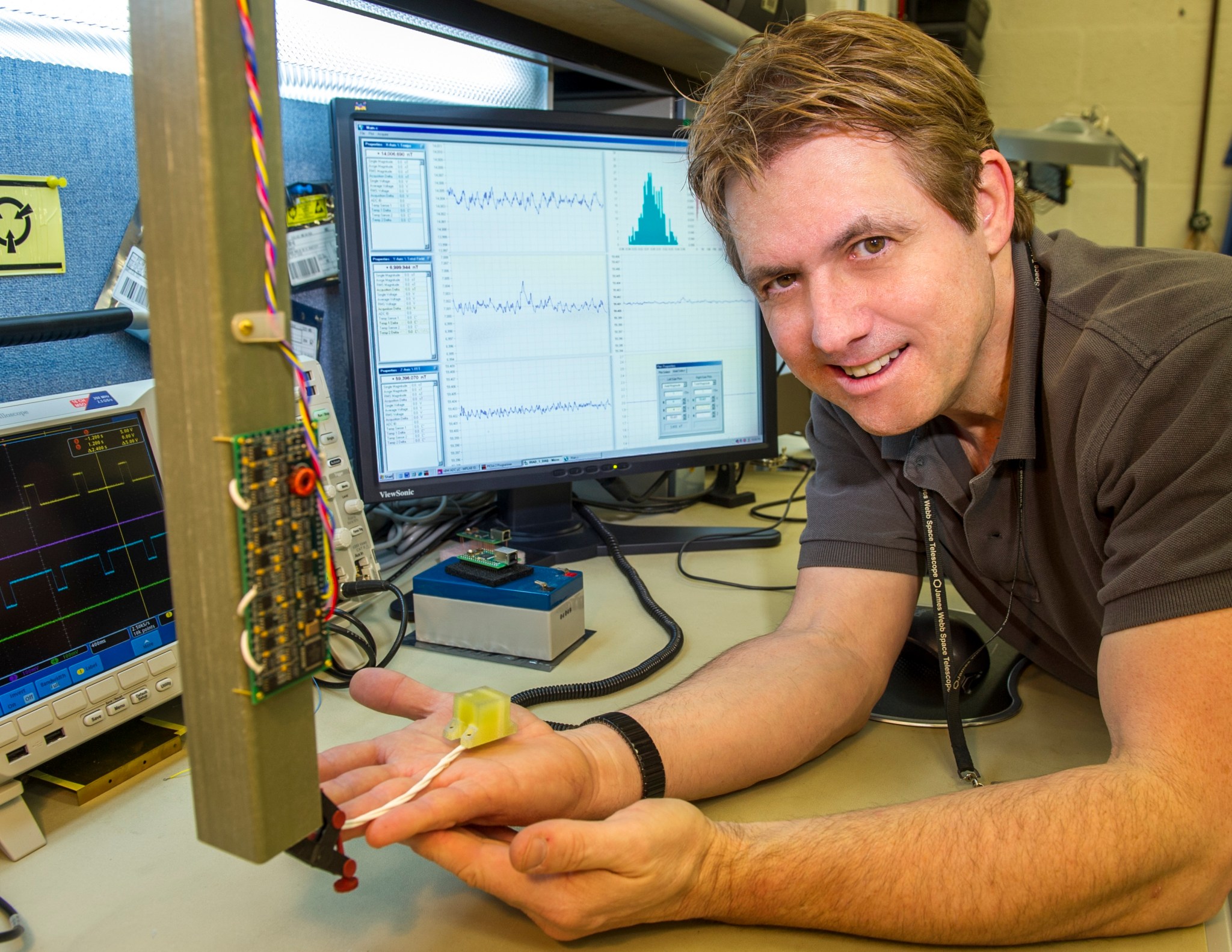 Todd Bonalsky with magnetometer